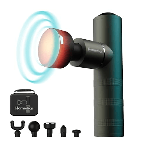 HoMedics MYTI Massaggiatore Elettrico Portatile Riscaldato - Sollievo Muscolare con 5 Accessori HoMedics Myti massaggiatore Universale Verde