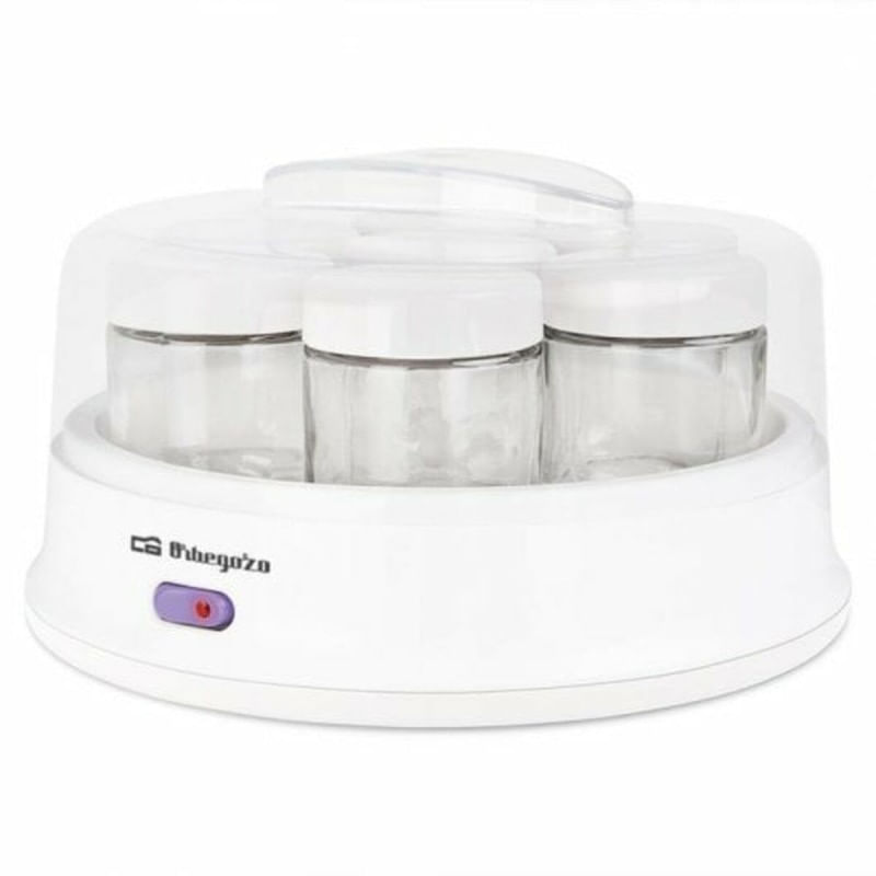 Orbegozo YU 2350 Yogurtera Casera - Prepara Yogures Cremosos y Naturales en Casa - 7 Vasos de Cristal de 200ml - Tempera Orbegozo YU2350 yogurtiera 1,