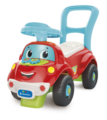 Clementoni Action & Réaction - Nicolò Go Go 3 In 1 Nicolò Go Go 3 in 1, Macchinina Cavalcabile, Elettronico Educativo Parlante, Primi Passi