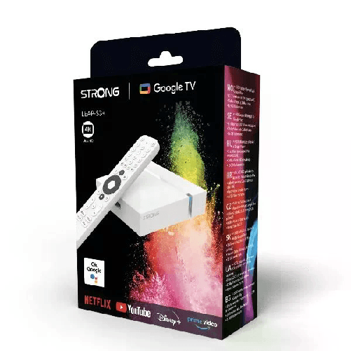 Strong LEAP-S3+V2 Smart TV box Bianco 4K Ultra HD 16 GB Wi-Fi Collegamento ethernet LAN