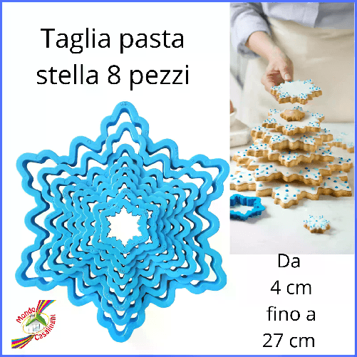 Decora Formine e stampi per biscotti cutter taglia pasta crostata stella natale frozen a forma di stella compleanno Decora 255250 Blu