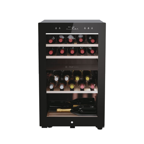 Haier Wine Bank 50 Serie 7 HWS42GDAU1 Cantinetta vino con compressore Libera installazione Nero 42 bottiglia/bottiglie Candy HWS42GDAU1 Libera install