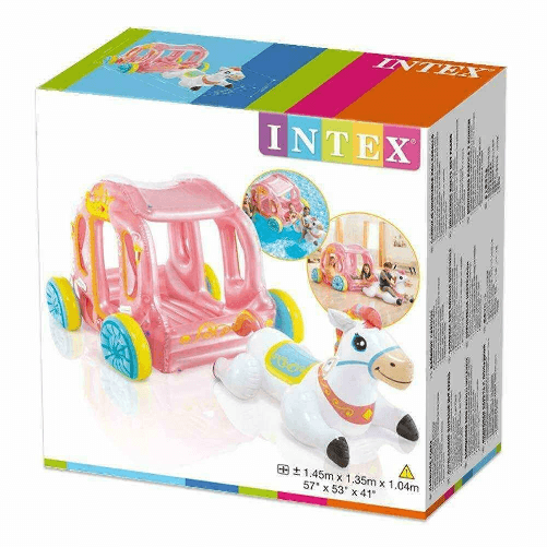 Si.Trade GONFIABILE CARROZZA PRINCIPESSE 145 x 135 Intex Carrozza Principesse145X135X104 Cm