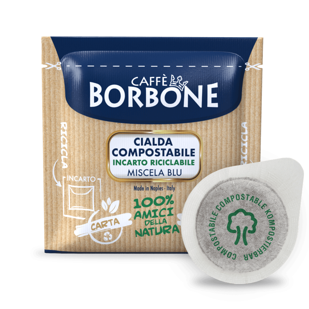 CAFFÈ BORBONE - MISCELA BLU - Box 50 CIALDE ESE44 da 7.2g Caffè Borbone Miscela Blu