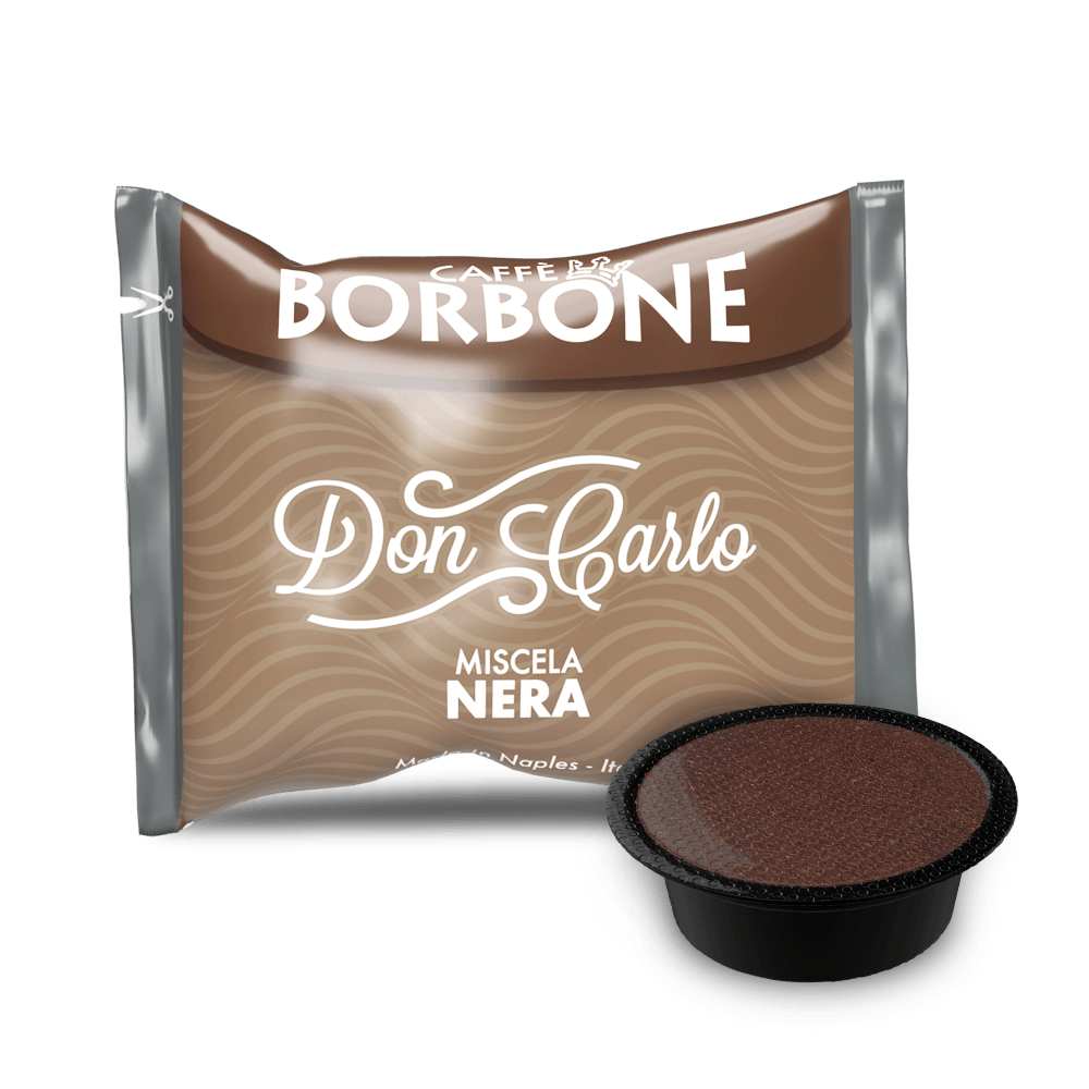 CAFFÈ BORBONE DON CARLO - MISCELA NERA - Box 50 CAPSULE COMPATIBILI A MODO MIO da 7.2g Caffè Borbone Don Carlo Miscela Nera