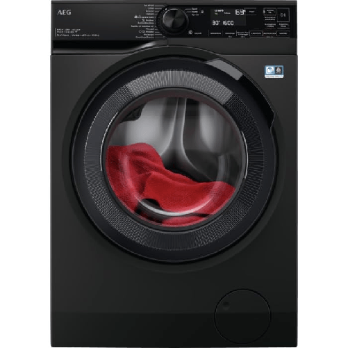 AEG LWR7BLACK Lavasciuga Libera Installazione Nero AEG LWR7BLACK lavasciuga Libera installazione Caricamento frontale Nero D