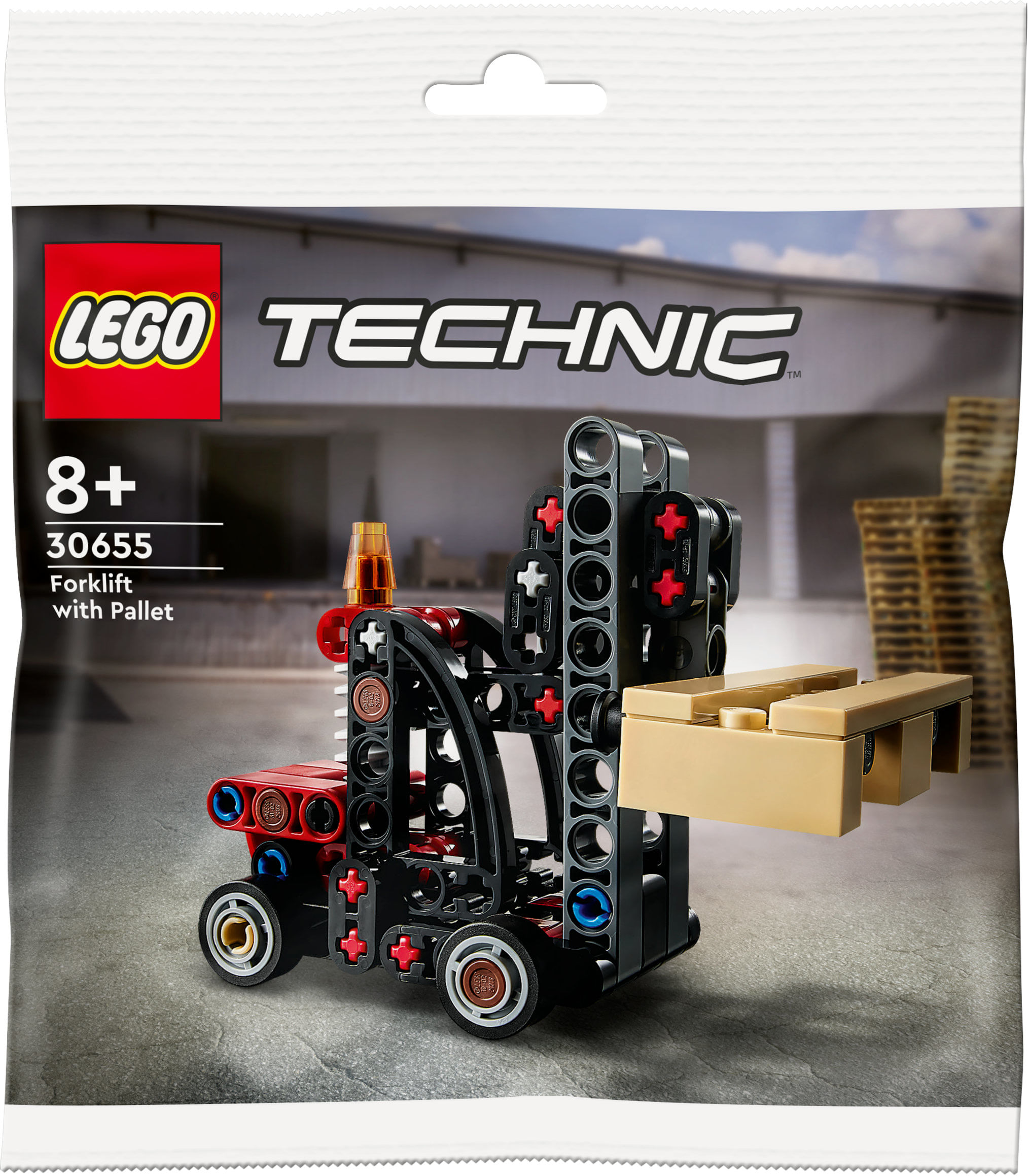 Lego Carrello elevatore con pallet - Lego Technic 30655 LEGO Technic Carrello elevatore con pallet