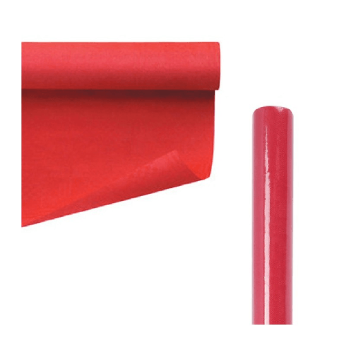 Le Nappage Tovaglia in carta rossa di natale copritavolo rettangolare feste 7x1,18m rotolo Le Nappage Tovaglia in carta damascata 1,18x7m Rosso