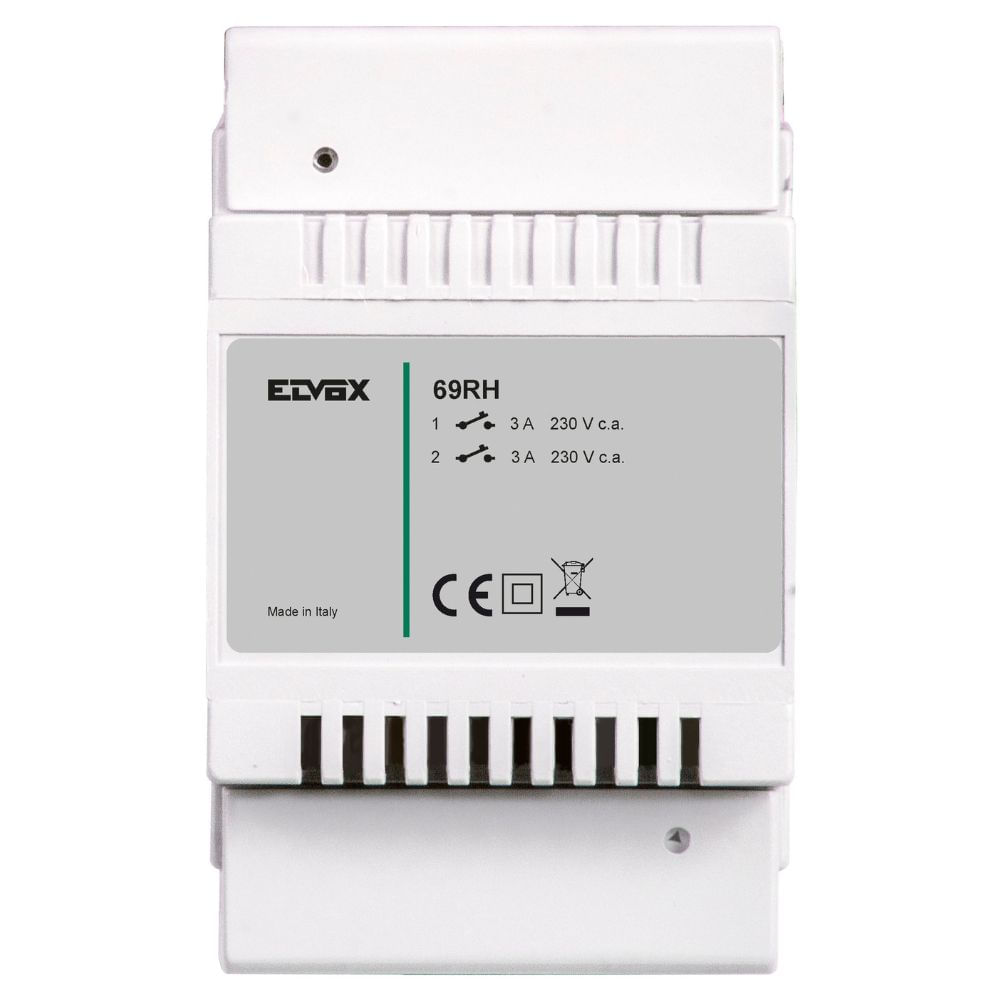 Vimar Dispositivo programmabile vimar 69rh 2 rele normalmente aperti 3a 230 v Vimar 69RH accessorio per sistema intercom
