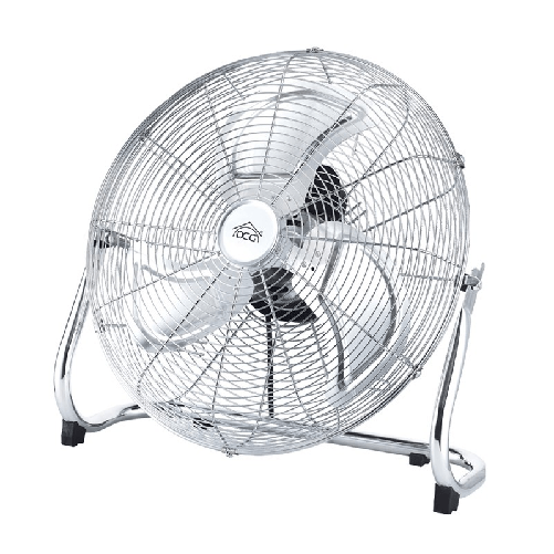 Dcg Ventilatore da terra cromato 130W 3 Pale Alluminio a 3 Velocita Diametro 45cm DCG Eltronic CRB1220 ventilatore Cromo