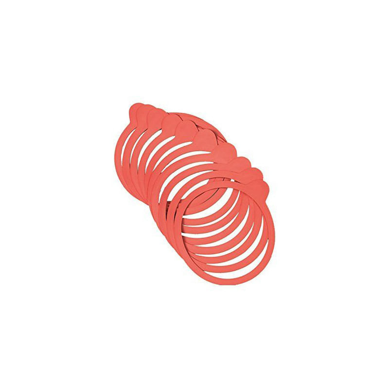 Weck 4011162054110 accessorio per la produzione domestica di conserve Coperchio per inscatolamento Rosso 10 pz