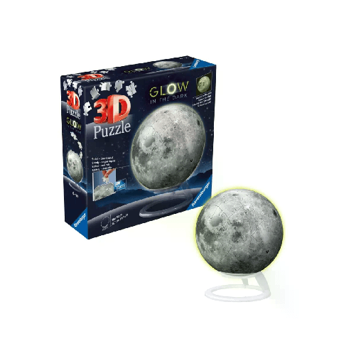 Ravensburger Puzzle 3D Luna Glow in the dark 72 pezzi Ravensburger 11586 puzzle Puzzle 3D 72 pz Altro