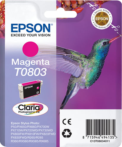 EPSON CARTUCCIA MAGENTA STYLUS PHOTO R265 R360 BLISTER RS Epson Hummingbird Cartuccia Magenta
