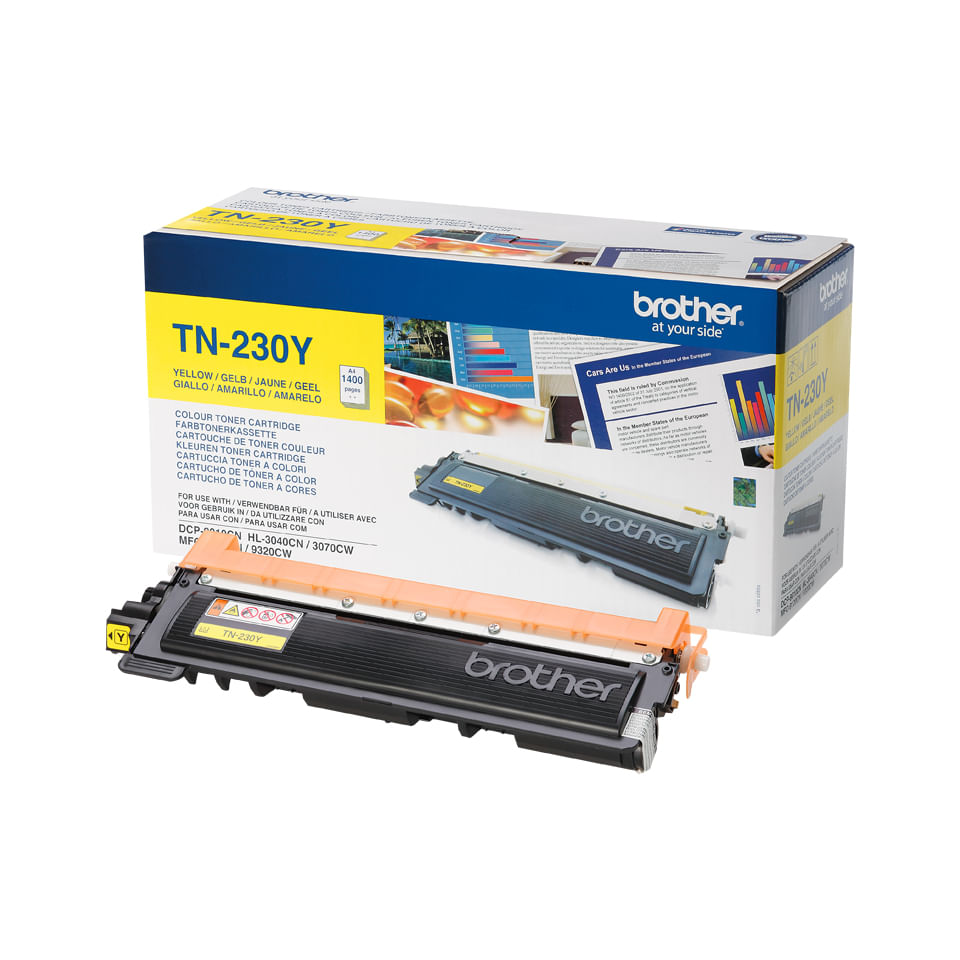 Brother Toner giallo TN-230Y da 1.400 pagine per Serie 230 (DCP 9010CN MFC 9120CN MFC 9320CW HL-3040 CN HL-3070 CW) Brother TN-230Y cartuccia toner 1