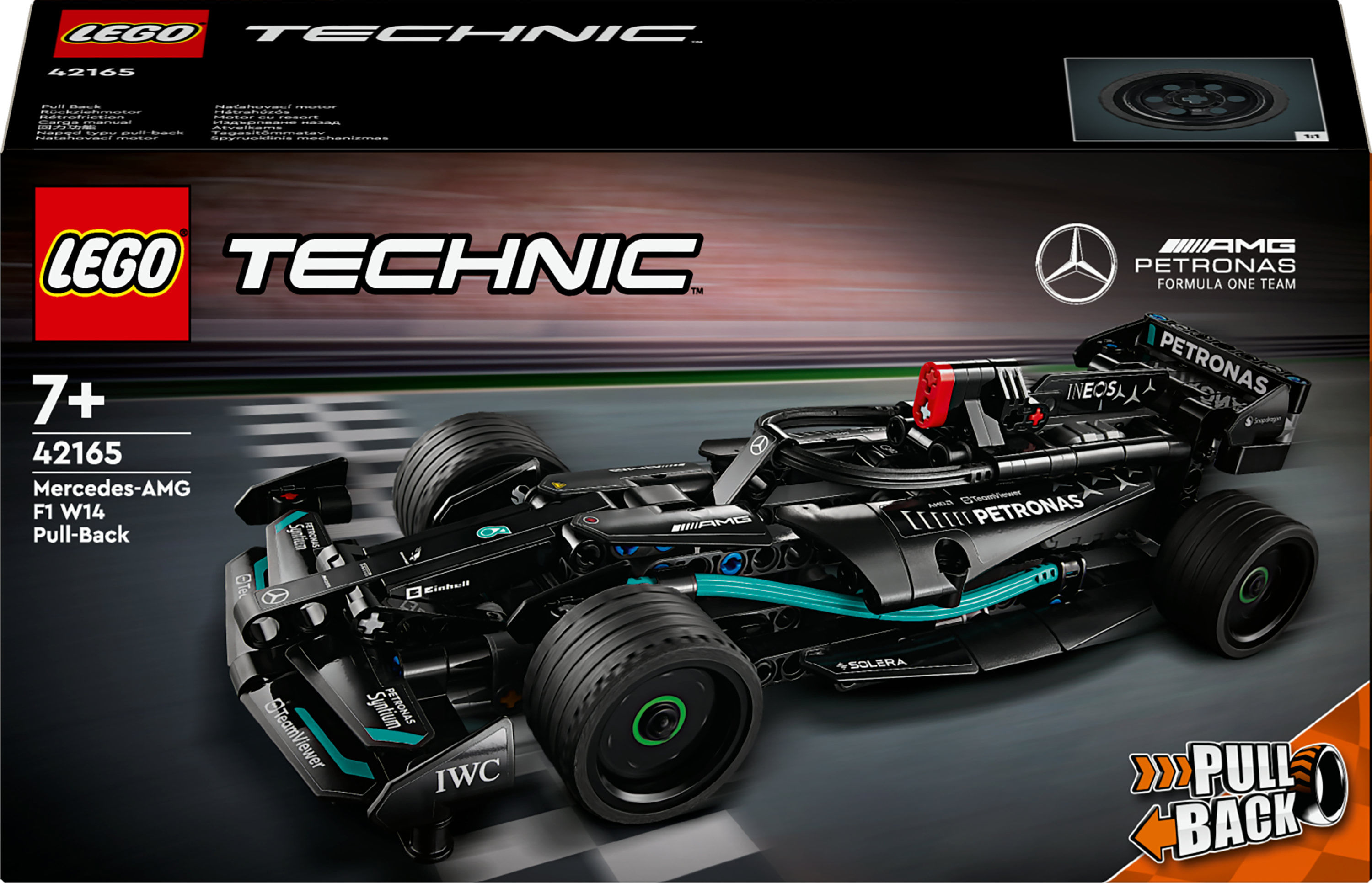 LEGO Technic 42165 Mercedes-AMG F1 W14 E Performance Pull-Back, Macchina Giocattolo da Costruire LEGO Mercedes-AMG F1 W14 E Performance Pull-Back