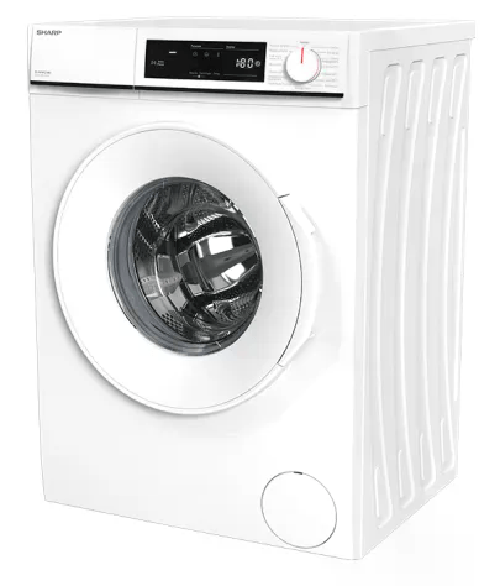 Sharp ES-NFA8121WD Lavatrice a carica frontale 8 Kg Classe D 1200 giri Oblo' grande Bianco 845x597x527 Sharp ES-NFA8121WD-IT lavatrice Caricamento fro