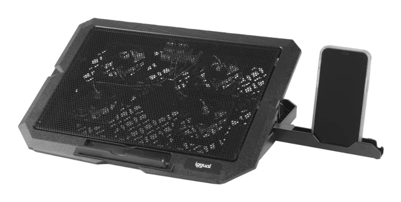 iggual RP4V17 Supporto per computer portatile Nero 43,2 cm (17")