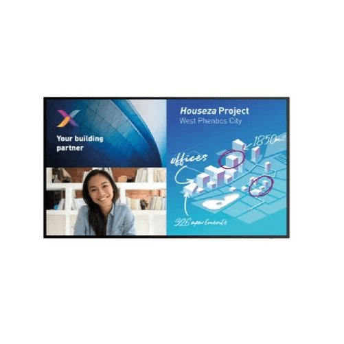 Philips Signage Solutions 75BDL6051C/00 visualizzatore di messaggi Pannello piatto interattivo 190,5 cm (75") 350 cd/m² 4K Ultra HD Nero Touch screen