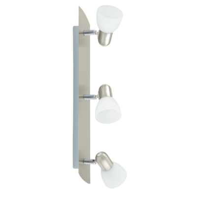 Eglo Spot Contemporaneo Enea Acciaio Nichel Satinato 3 Luci E14 40W Ip20 EGLO ENEA E14 120 W