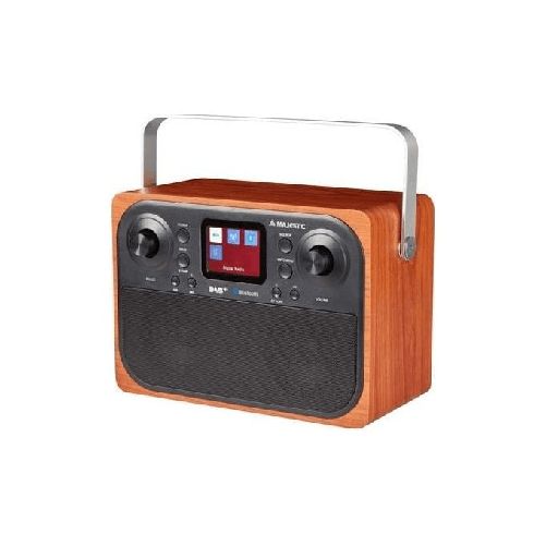Majestic New Majestic RT-197 DAB Orologio Digitale Nero, Legno