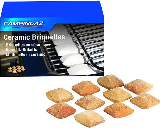 Campingaz Mattonelle in ceramica campingaz per barbecue capacità 40 pezzi accessorio per barbecue Campingaz 205636 accessorio per barbecue per l'apert