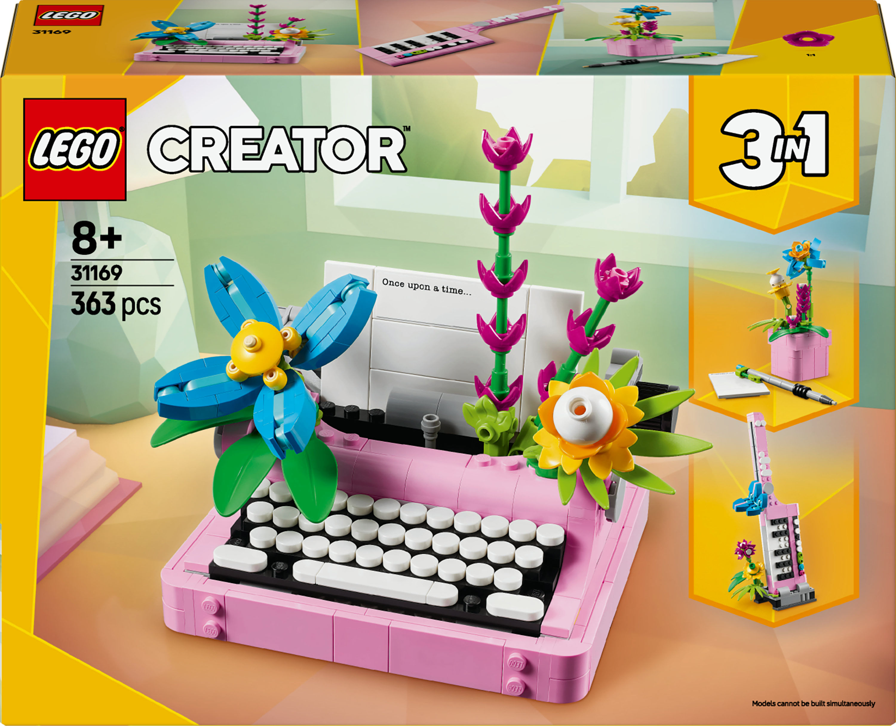 Lego Macchina da scrivere con fiori - Lego Creator 31169 LEGO Macchina da scrivere con fiori