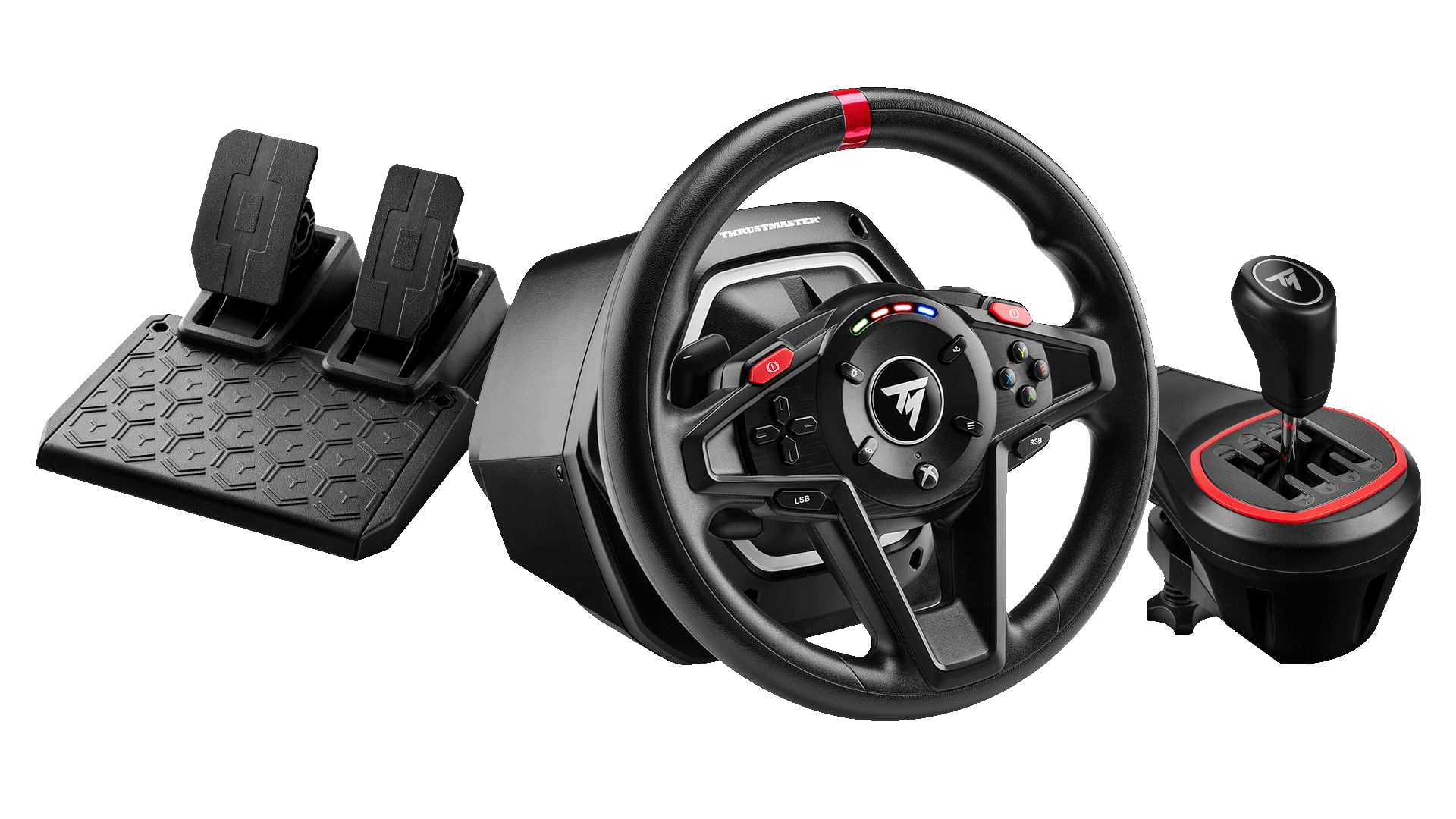 Thrustmaster T128 Shifter Pack Nero USB Sterzo + Pedali Analogico PC, Xbox