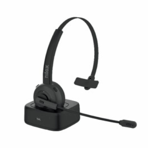 Nilox NXAUB001 cuffia e auricolare Wireless Ufficio Bluetooth Nero Nilox Auricolari con Microfono Nilox NXAUB001 Nero