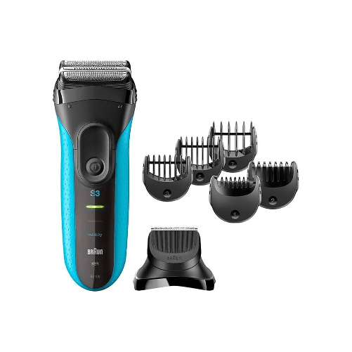 Rasoio barba braun 3010bt series 3+ blue e black