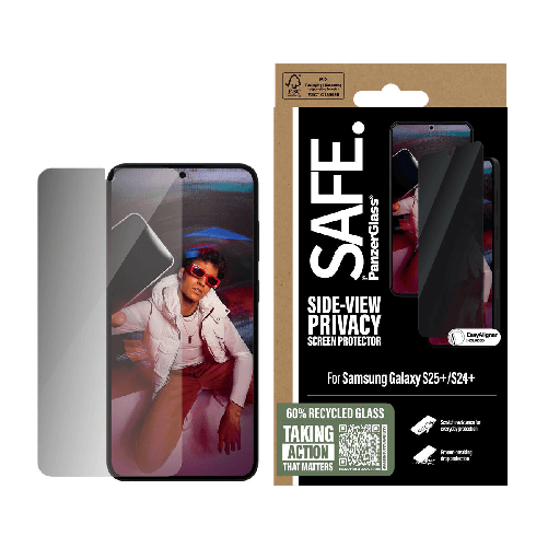 PanzerGlass SAFE. by Privacy Screen Protector Samsung Galaxy S25+ | S24+ | Ultra PanzerGlass Protettore Schermo per Cellulare PanzerGlass Samsung S2