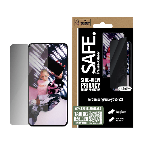 PanzerGlass SAFE. by Privacy Screen Protector Samsung Galaxy S25 | S24 | Ultra PanzerGlass Protettore Schermo per Cellulare PanzerGlass Samsung S25-