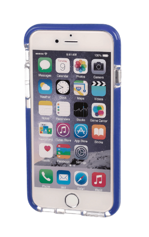 Alpha Guard, cover ultra protettiva anti-shock flessibile - Apple iPhone 6 / 6s - Trasparente/Blu