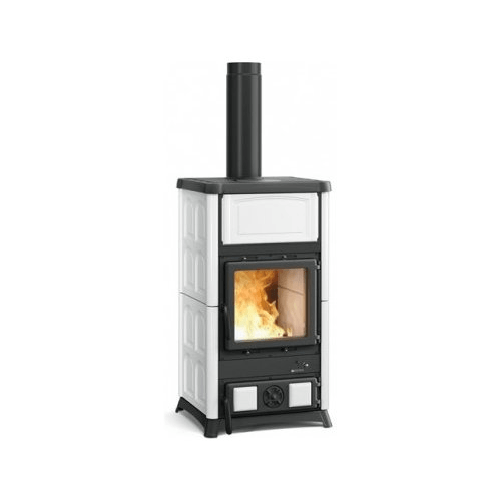Stufa legna nordica 7112710 concita 2.0 bianco infinity
