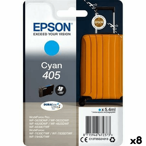Epson Cartuccia ad Inchiostro Originale Epson No 405 Ciano (8 Unità)