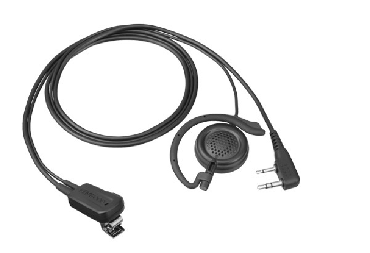 Kenwood emc-12w auricolare cablato a clip nero per musica e chiamate