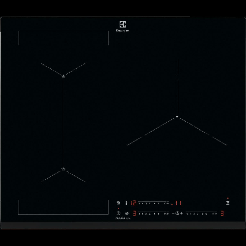Electrolux Serie 700 LIS62341 Nero Da incasso 60 cm Piano cottura a induzione 3 Fornello(i) Electrolux Piano Cottura ad Induzione Electrolux LIS62341