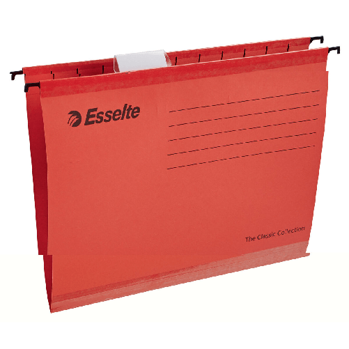Esselte Pendaflex cartella sospesa e accessorio A4 Cartoncino Rosso 25 pz Esselte Espositore da Bancone Esselte Rosso A4 (25 Unità)