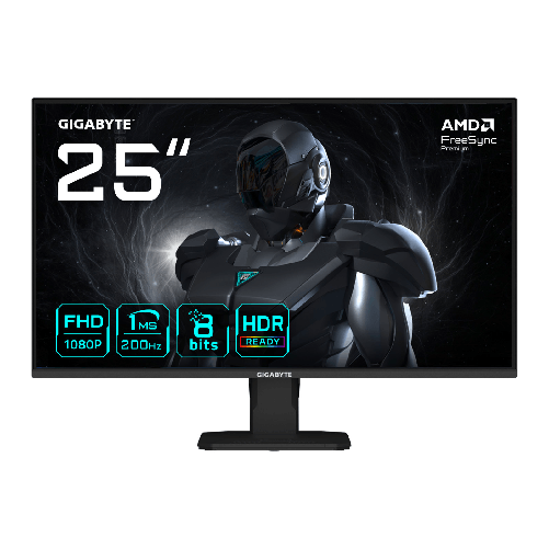 GIGABYTE GS25F2 Monitor Gaming 25" FHD - 1920 x 1080, 200Hz, 1ms, 300 cd/m², Display HDR 10, HDMI 2.0, DisplayPort 1.4 Gigabyte gs25f2 monitor gaming
