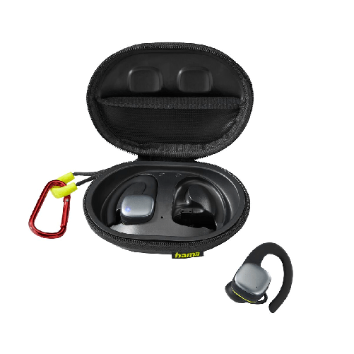 Hama Spirit Athletics Auricolare True Wireless Stereo (TWS) A clip Sport Bluetooth Nero Hama Auricolari Hama 00184113 Nero