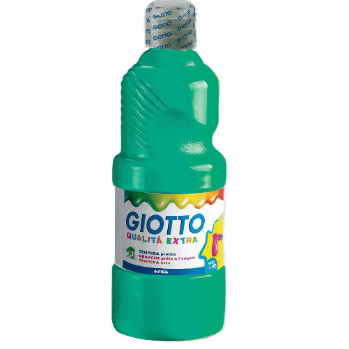 Giotto Bebe Giotto tempera verde 500ml extra quality colore intenso per pittura Giotto tempera verde 500ml extra quality colore intenso per pittura
