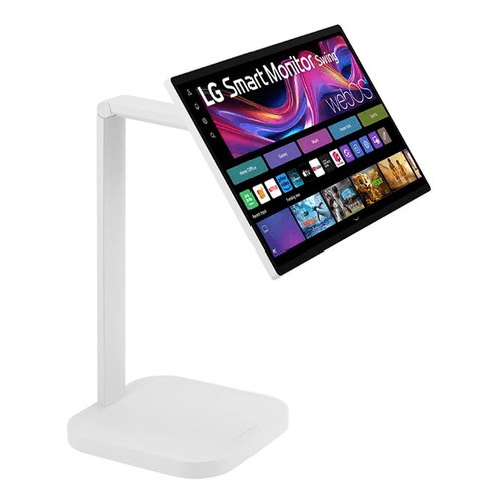 LG Swing 32U889SA Schermo Personale 32" 4K Touch, base con rotelle, webOS LG Monitor lg 32u889sa w aeu smart touch pivot white