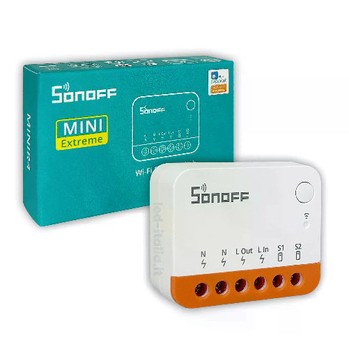 V-Tac Sonoff MINIR4 controllo luce intelligente ad uso domestico Wireless Arancione, Bianco V-TAC Interruttore Mini Extreme Smart Wifi 1 Canale