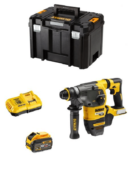 Dewalt tassellatore dch333y1 flexvolt (1 x 54v/18v 12,0 ah + dcb118 + tstak vi) 8435587918011