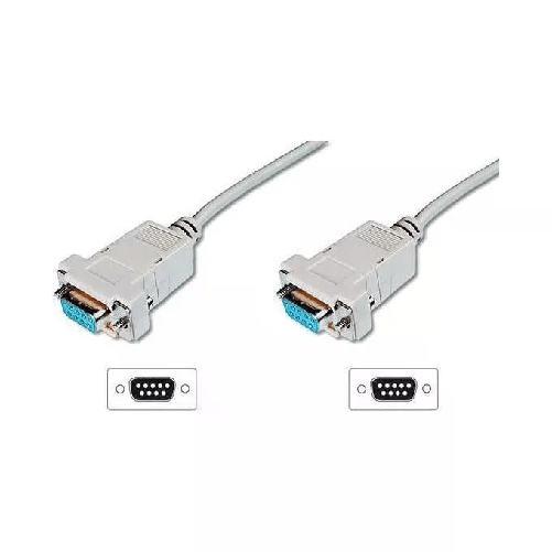 Digitus Cavo Null Modem Computer Seriale Rs232 Crossover (Incrociato) 9 Poli Femmina-Femmina Mt.2 (Ak 143 1.8M)