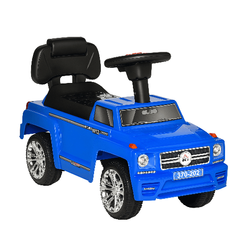 PG Convenienza Macchina Giocattolo Cavalcabile Fuoristrada per Bambini con Fari e Musiche, Età 18-36 Mesi, Blu