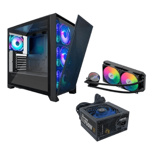 CoolBox COO-PACK-GMNG computer case Desktop Nero 750 W CoolBox Case computer desktop ATX CoolBox GE2000 Nero