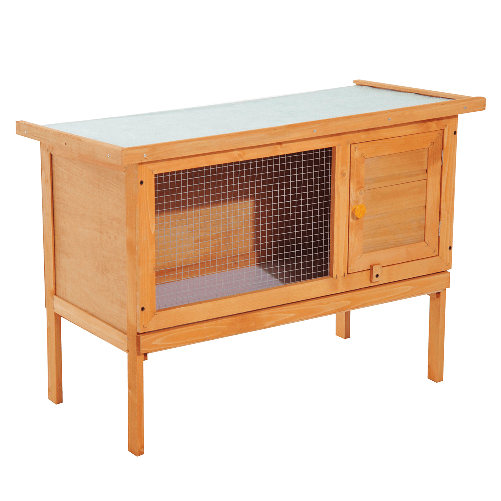 PG Convenienza Gabbia per Conigli Conigliera da Esterno in Legno di Abete 90 x 45 x 65cm