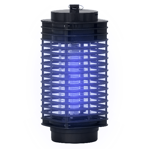 PG Convenienza Lampada Antizanzare Elettroinsetticida con Luce UV per Interno ed Esterno, 11x11x26 cm, Nero