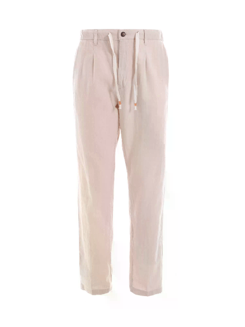PANTALONE PANTALONI UOMO YES ZEE P670 PW00 COTONE BEIGE ORIGINALE PE 2025 IT 45 Beige