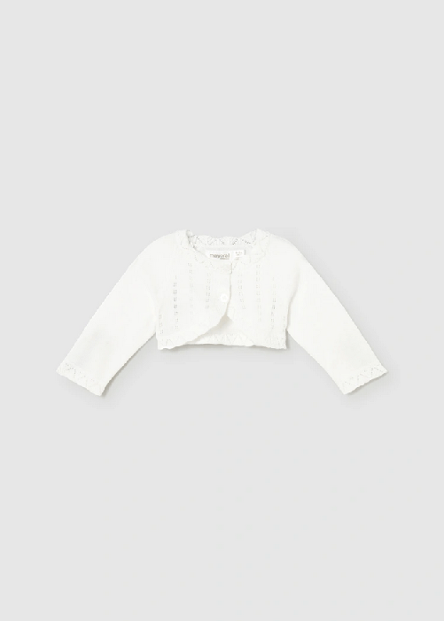 MAGLIA CARDIGAN NEONATA MAYORAL 307 00307 COTONE BIANCO ORIGINALE AI 2026 12 mesi Bianco MAGLIA CARDIGAN NEONATA MAYORAL 307 00307 COTONE BIANCO ORIGI